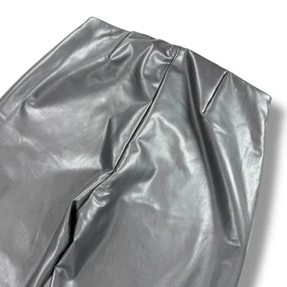 NWT Banana Republic Leggings Womens Size‎ S Faux Leather Black High Rise Pants - Picture 4 of 11